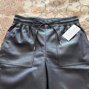 a new day Black Faux Leather Pants